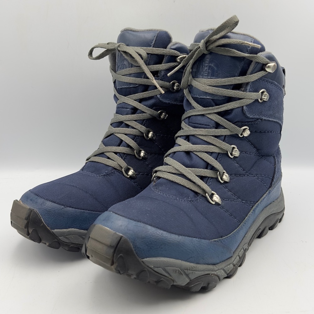 The North Face Chilkat Snow Boots Blue Waterproof Winter Mens 9 Gorpcore READ